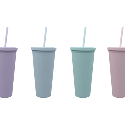 Pastel Reusable Cold Cup 600ml - The Fusion Mart UK