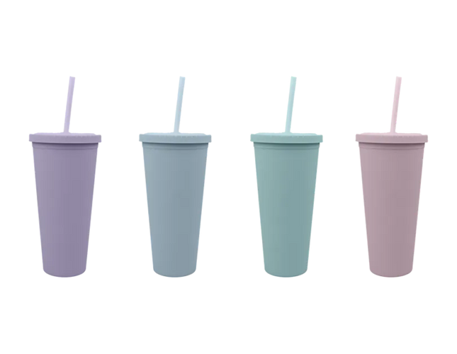 Pastel Reusable Cold Cup 600ml - The Fusion Mart UK