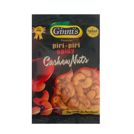 ginni piri piri cashews - 110 grams - The Fusion Mart UK