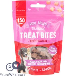 Pure Breed 100 Natural Beef Delicious Protein Strip Dog Treats 15 Pack - The Fusion Mart UK