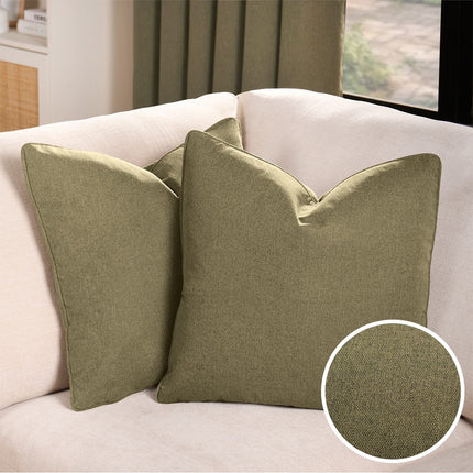 WOVEN TEXTURE CUSHION COVERS CHARCOL - The Fusion Mart UK
