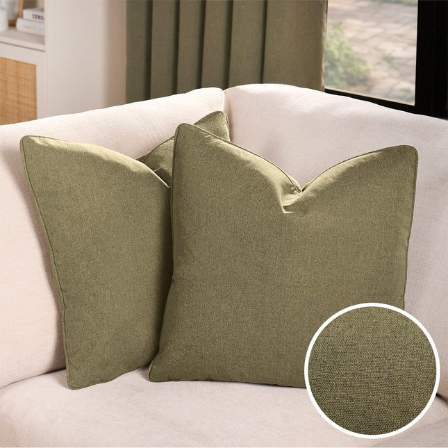 WOVEN TEXTURE CUSHION COVERS CHARCOL - The Fusion Mart UK