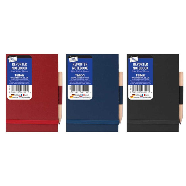 Just Stationery Feint Ruled Police 13cm X 8.5cm Assorted Colours - The Fusion Mart UK