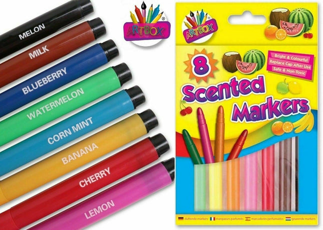 Artbox Assorted Colour Scented Markers 8 Pack