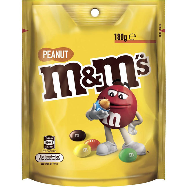 M&Ms Peanut Flavour Chocolate Buttons Candy Bag