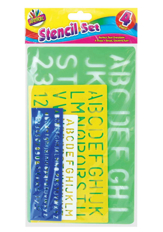 Artbox Assorted Stencil Rulers 4 Pack