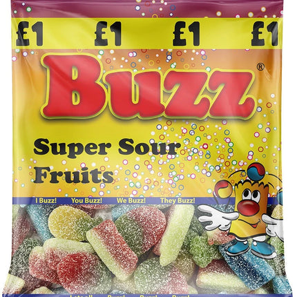 BUZZ SWEETS SUPER SOUR FRUITS