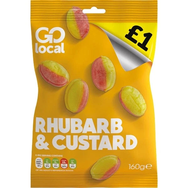 Go Local Rhubarb & Custard Bags - The Fusion Mart UK