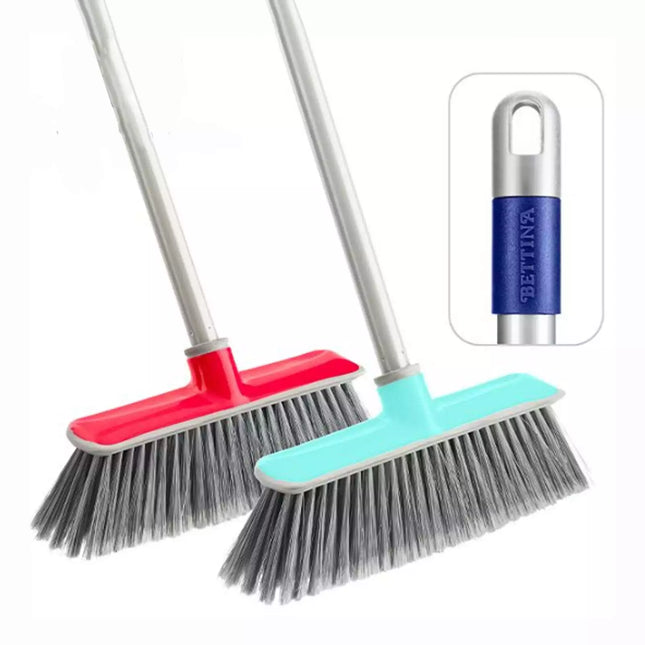 Bettina Bi-Injection Push Broom With Handle 123cm Assorted Colours - The Fusion Mart UK
