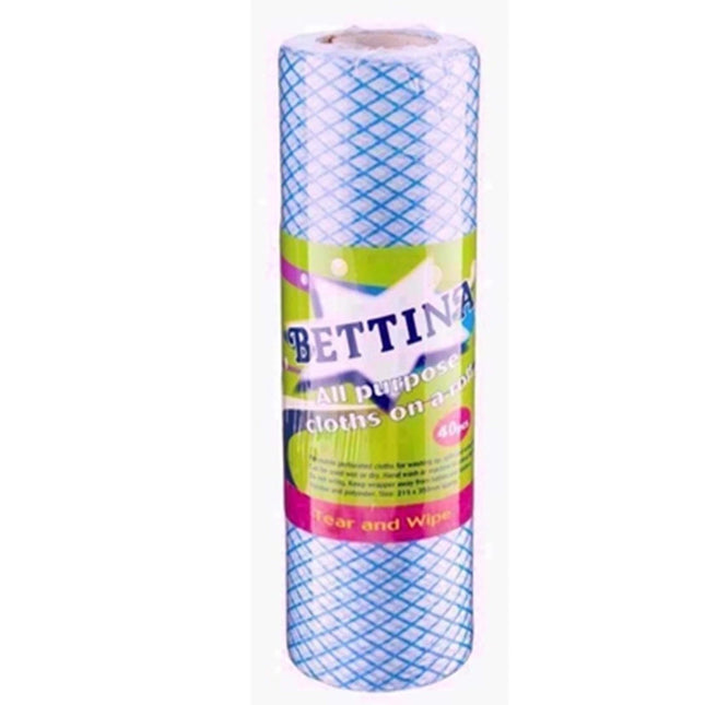 Bettina All Purpose Cloth On A Roll 50pc - The Fusion Mart UK