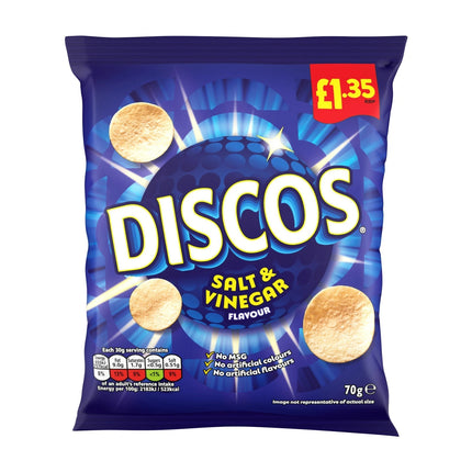 Discos Salt & Vinegar Chips -70 g - £1.35 - The Fusion Mart UK