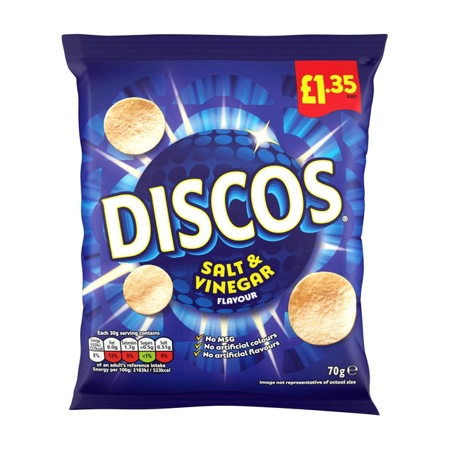 Discos Salt & Vinegar Chips -70 g - £1.35 - The Fusion Mart UK