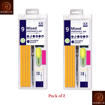 Mixed Stationery Set 9pc