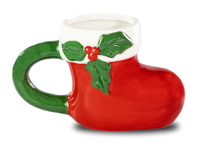 Santa's Boot Ceramic Mug - The Fusion Mart UK
