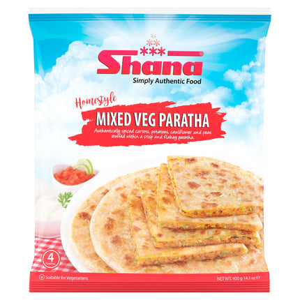 SHANA HOMESTYLE MOOLI PARATHA 400GMS - The Fusion Mart UK