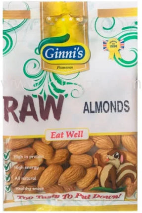 ginni raw almond - 50 grams