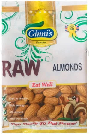 ginni raw almond - 50 grams