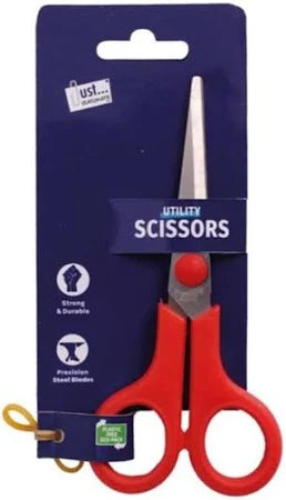 Just Stationery 5.5in Steel Scissors Assorted Colours