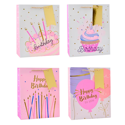 girls foilled embossed birthday med bag - The Fusion Mart UK