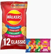 Walkers Classic Variety Multipack Crisps 12x25g