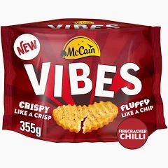 McCain Vibes Firecracker Chilli Hot Potato Snack 355g